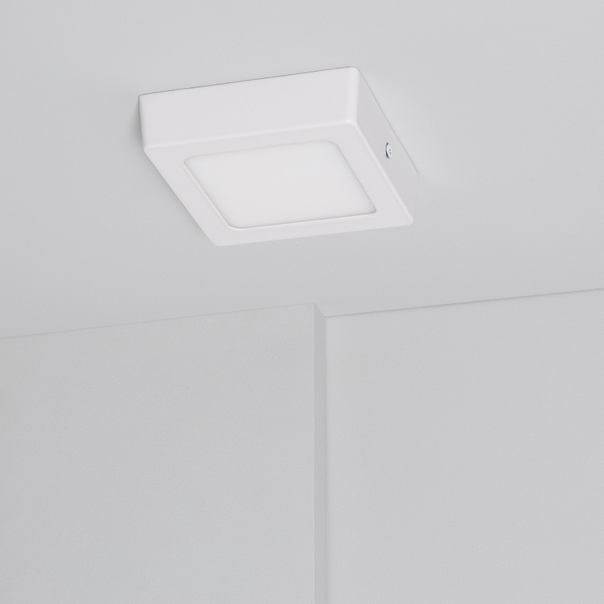 Product van Plafondlamp Superslim Vierkant LED 6W CCT Selecteerbaar 105x105 mm