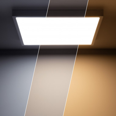 Product van Plafondlamp Vierkant Superslim LED 30W CCT Selecteerbaar 400x400 mm