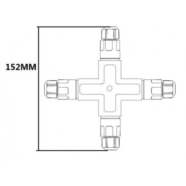 Product van Waterdichte 3-contactkabelconnector Type X met snelkoppeling 0.5mm²-2.5mm² IP68