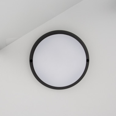 Product of Black Round 15W Hublot Outdoor LED Surface Panel IP65 Ø155 mm