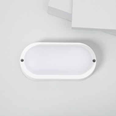 White Oval 15W Hublot LED Surface Panel IP65 85x173 mm