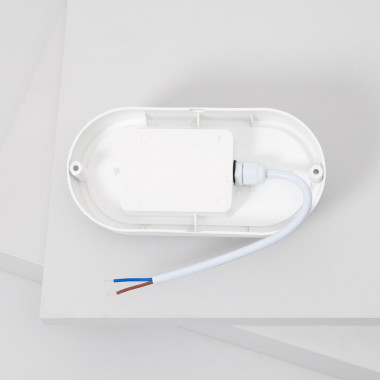 Produkt von LED-Deckenleuchte 15W Oval für Aussen 85x173 mm IP65 Hublot Weiss