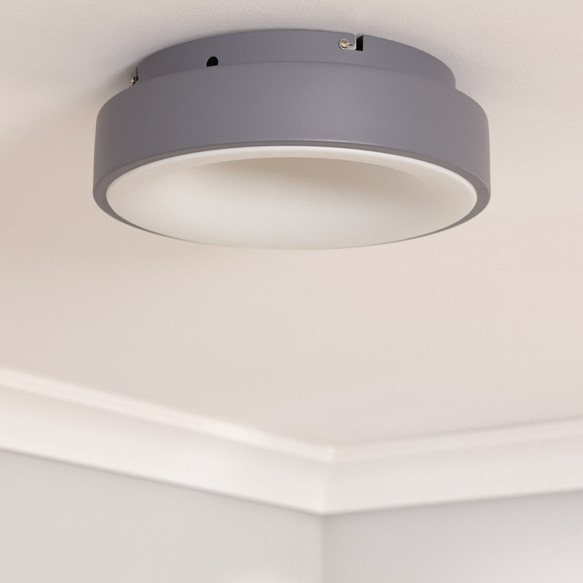 Product van Plafondlamp LED 15W Rond Metaal Ø300 mm  CCT Selecteerbaar 