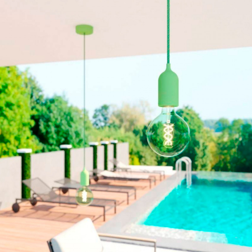Product of Eiva Pastel Outdoor Silicone Pendant Lamp IP65 Creative-Cables PDESALPA15SN02