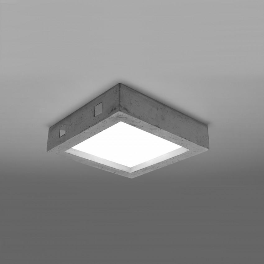 Prodotto da Plafoniera da Soffitto LED in Cemento Riza SOLLUX
