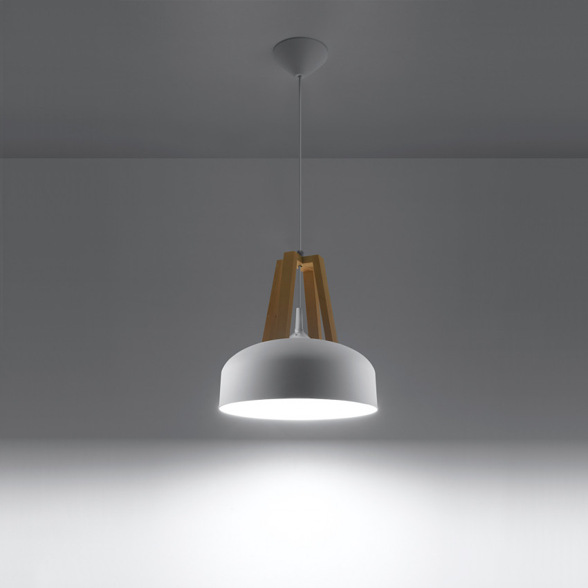 Product of Casco Natural Wooden Pendant Lamp SOLLUX