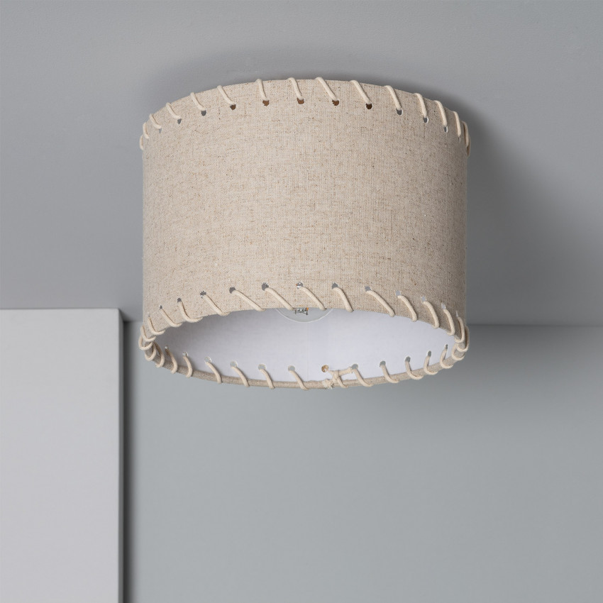 Product van Plafondlamp Rond  Textiel Ø250 mm Fíbula