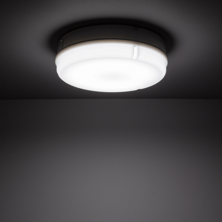 Product van Plafondlamp LED 24W Outdoor Rond  Ø285 mm IP65  met PIR Motion Sensor en Noodverlichting  Hublot 