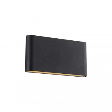 Applique da Parete per Esterni LED 12W Alluminio Illuminazione Doppia Luce Vesta Nero