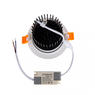 Product of White Round 15W Adjustable (UGR19) Expert Colour CRI92 COB No Flicker LED Downlight Ø 90mm Cut-Out