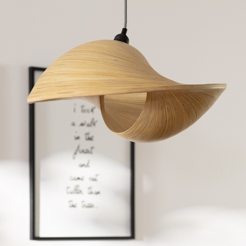 Product van Lampenkap voor Hanglamp Bamboe Shuka Acacia ILUZZIA