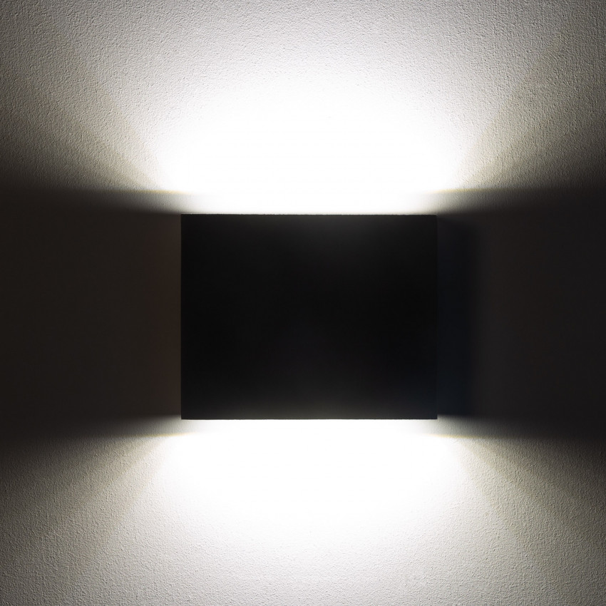 Produkt od Venkovní Nástěnné LED Svítidlo 6W Kaysa Oboustranné Osvětlení Čtvercové Černé