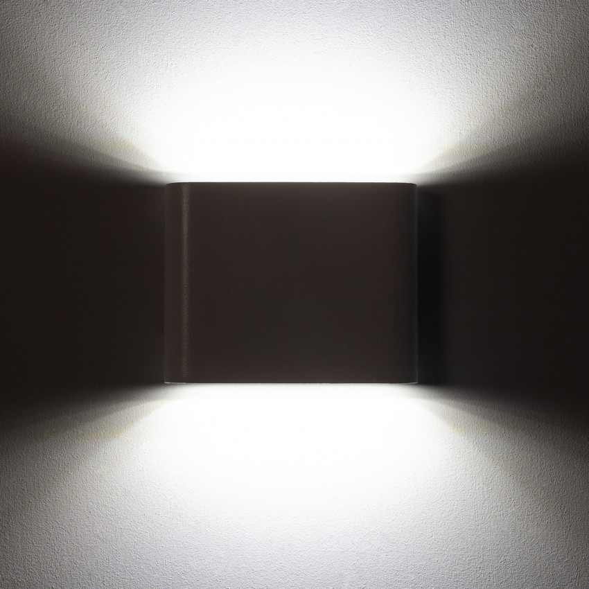 Product van Wandlamp Outdoor LED 6W  Dubbelzijdig Verlichting Vierkant Wit Zeus 
