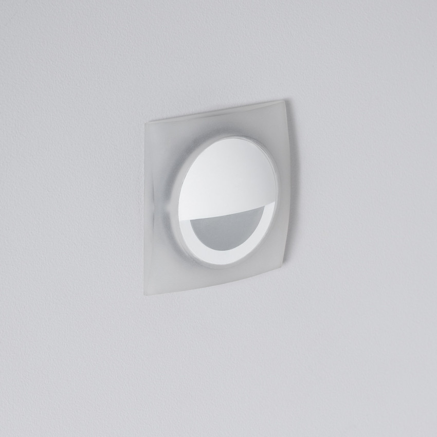Produkt von LED-Wandleuchte Aussen 3W Einbau Quadratisch Weiss Occulare