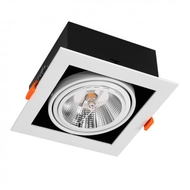 Foco Downlight LED 12 W Direccionable Cuadrado AR111 Corte 165x165 mm