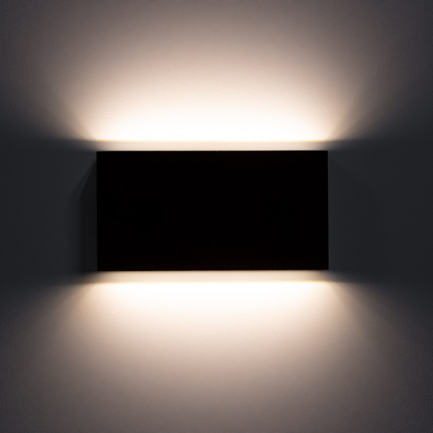 Product of Kaira 10W Outdoor Double Sided Illumination Rectangular Black LED Wall Lamp