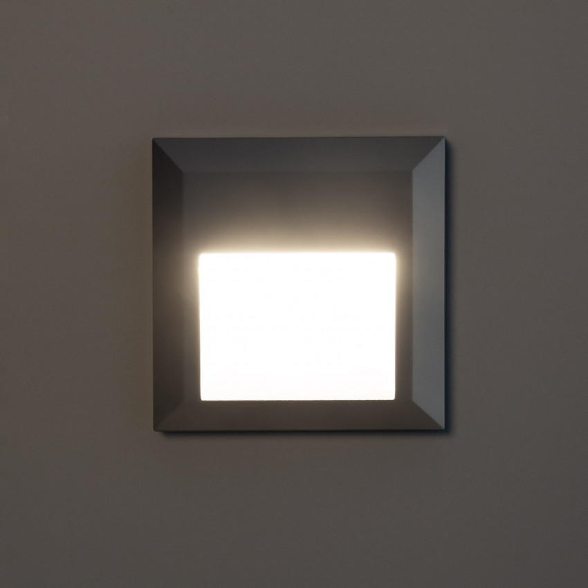 Produkt von LED-Wandleuchte Außen 1W Oberfläche Eckig Weiss Byron