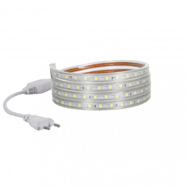 Product van LED Strip 220 AC 60 LED/m Koel Wit IP 65 op Maat In te korten om de 100cm en 14 mm Breed