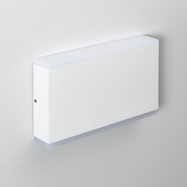 Applique da Parete per Esterno LED 10W Doppia Luce Rettangolare Bianco Hera