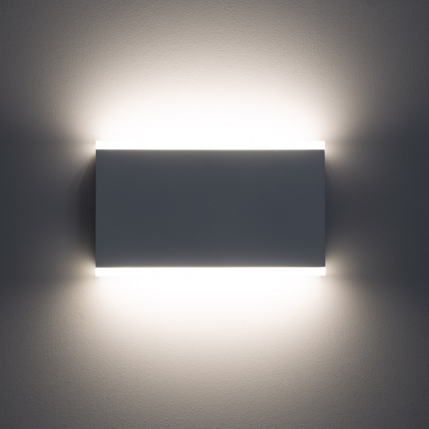 Prodotto da Applique da Parete per Esterno LED 10W Doppia Luce Rettangolare Bianco Hera