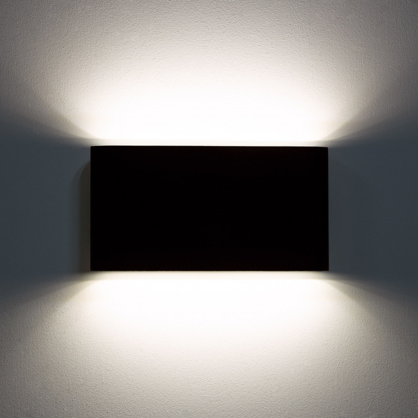 Produkt od Venkovní Nástěnné LED Svítidlo 12W Obdelníkové Oboustranné Osvětlení Černé Einar 