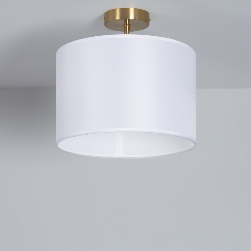 Product of Austen Metal and Fabric Ceiling Lamp 