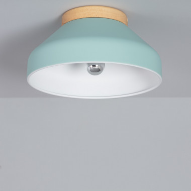 Hakon Aluminium and Wood Ceiling Lamp Ø300 mm