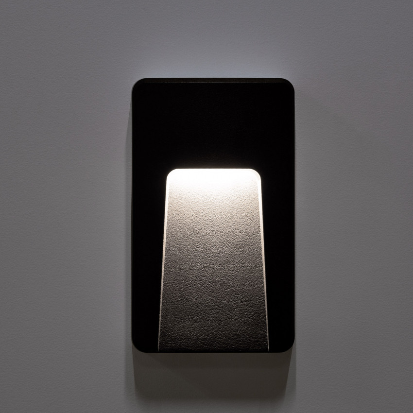 Product of 3W Joy Rectangular Surface Outdoor LED Wall Light in Black