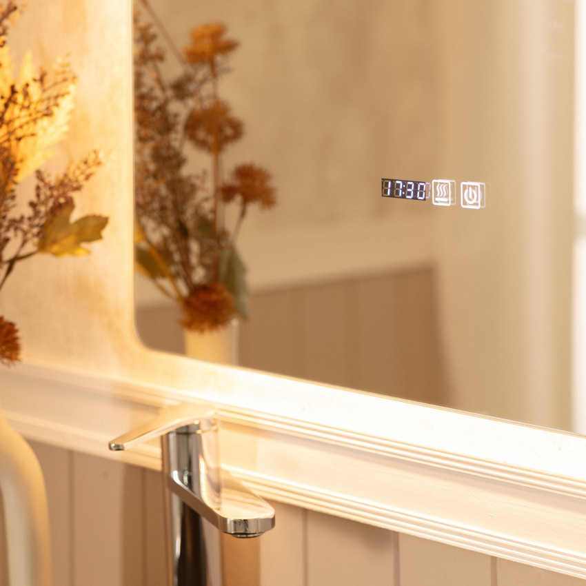 Produkt od Koupelnové Zrcadlo s LED Světlem a Ochranou proti Zamlžení 80x60 cm Grece
