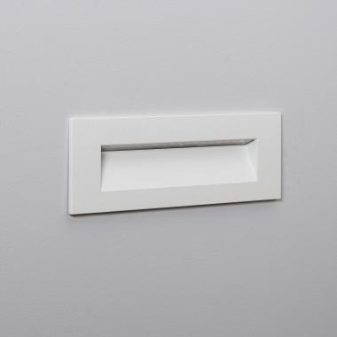 Segnapasso per Esterni LED 6W Incasso Parete Rettangolare Bianco Groult