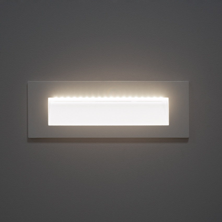 Product van Wandlamp Outdoor LED 6W Inbouw Rechthoekig Wit Groult