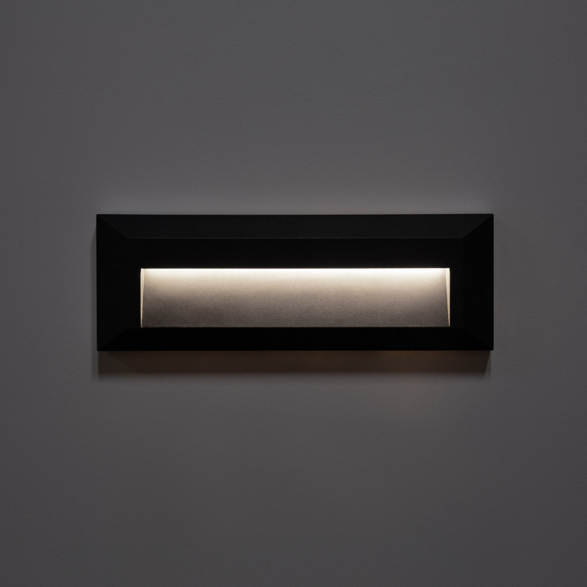 Product of 2W Elide Rectangular Surface Outdoor LED Wall Light in Black
