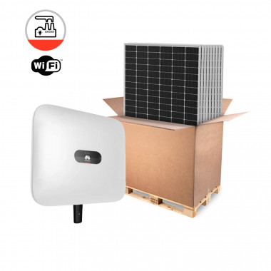 Kit Solare Ibrido HUAWEI Industria Supporta Batteria LG Trifase 8-10 kW Pannello RISEN