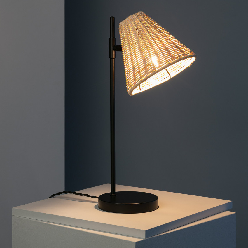Product of Cesto Metal & Ratán Table Lamp 