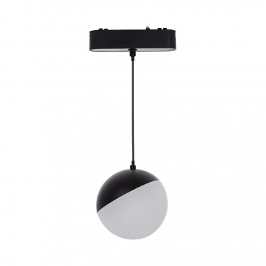 Produit de Spot Suspendu LED 10W CRI90 Noir Ø100 mm pour Rail Magnétique Monophasé Extra-Plat 25mm 48V 