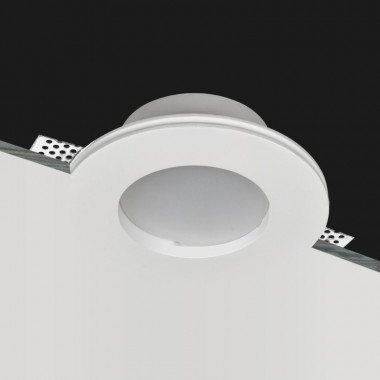 Produit de Collerette Downlight Intégration Plâtre/Pladur Ronde pour Ampoule LED GU10/GU5.3 Coupe Ø133 mm