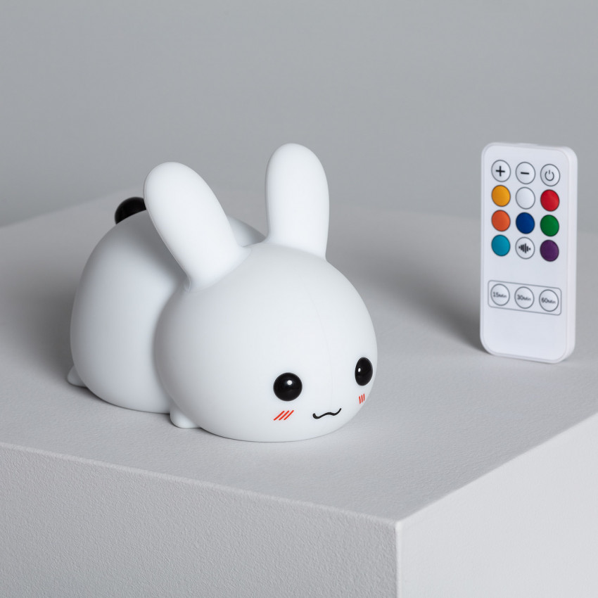 Product van Luz Quitamiedos LED Infantil Conejo Multicolor a Bateria