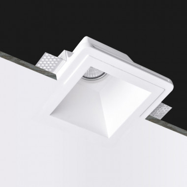 Produkt von LED-Downlightring für Gips/Gipsplatten Integration Eckig für Glühbirne GU10 / GU5.3 Schnitt 153x153 mm UGR17