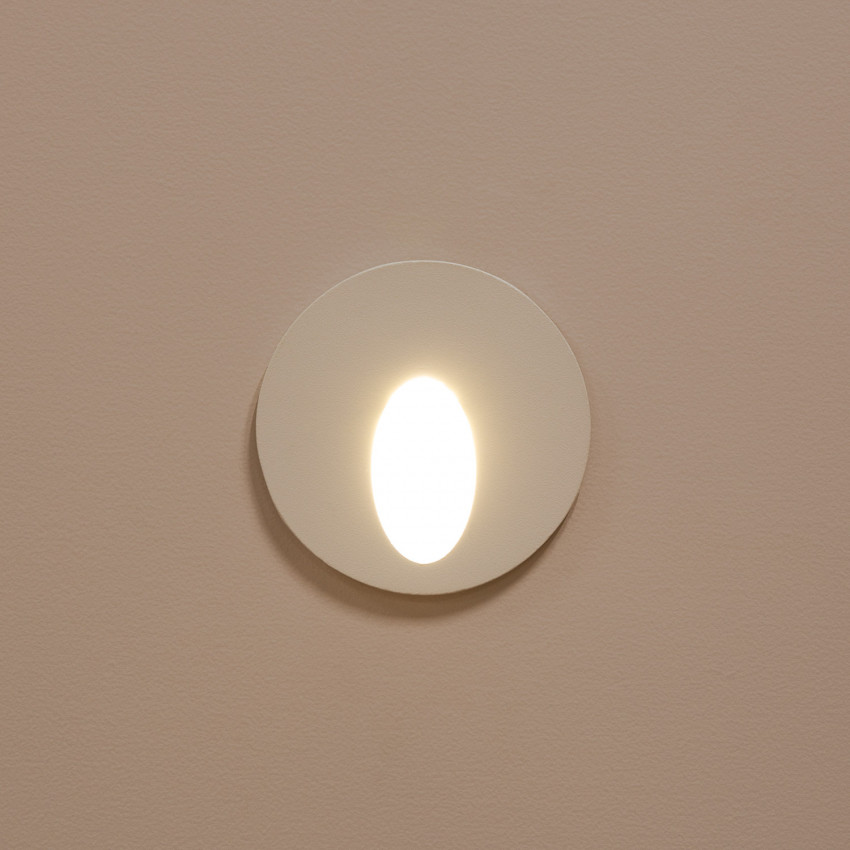 Product van Wandlamp Outdoor LED 3W Inbouw Rond Wit Boiler