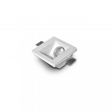 Portafaretto Downlight Integrazione Cartongesso Accento per Lampadina LED GU10 / GU5.3 Foro 123x123 mm UGR17