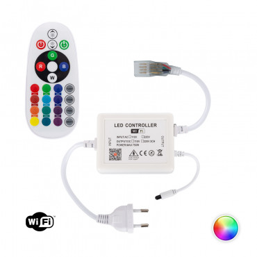 Kit de ruban LED RGB 24V pour chambre avec contrôleur IR et WIFI
