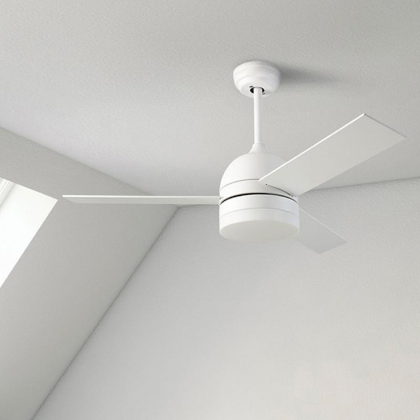 Product of Inca Ceiling Fan with AC Motor in White AC LEDS-C4 VE-0001-BLA