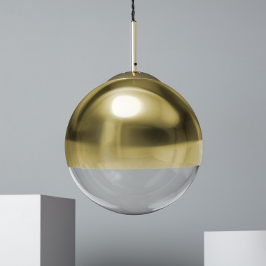Yelitza Gold Metal & Glass Pendant Lamp