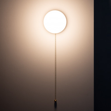 Applique da Parete Legno e Vetro Gold Orbit - Ledkia