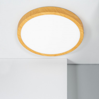 LED-Deckenleuchte 24W Rund Aluminium Ø280 mm Slim CCT Wählbar Galán
