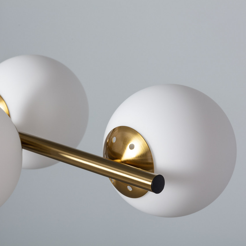 Product van Hanglamp Metaal en Glas Moonlight Brass  6 spots