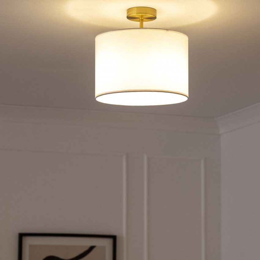 Product van Plafondlamp Austen Metaal en Textiel 