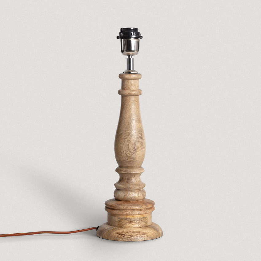 Product van Tafellampvoet van hout Dinka ILUZZIA