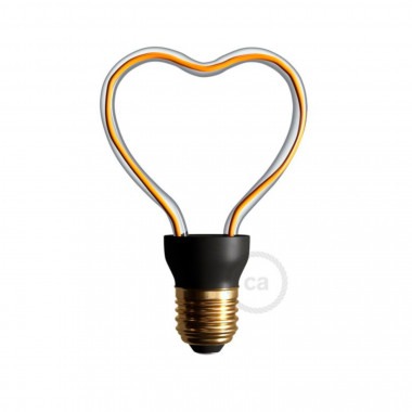 8W E27 Creative-Cables Art Heart SEG50148 Dimmable Filament LED Bulb