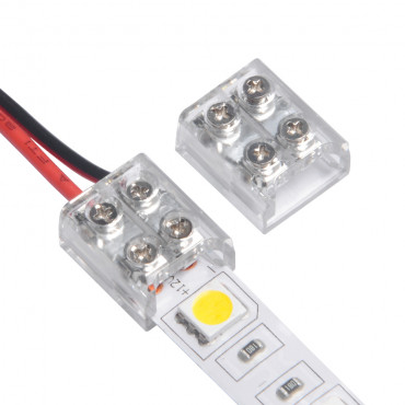 Connecteur Left pour profilé ruban LED intégré, dla 2046 Connecteur